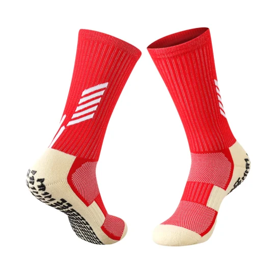 Клейкие футбольные носки из ПВХ, мужские тренировочные чулки средней длины