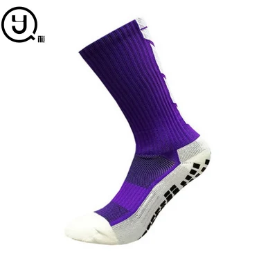 Новый дизайн полиэстера/хлопка изготовленные на заказ нескользящие футбольные носки/футбольные носки с логотипом на заказ