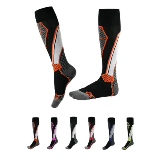 Компрессионные толстые теплые носки из мериносовой шерсти до колена для спорта на открытом воздухе Wbb17070